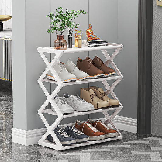 X-Type Shoe Rack - Easy Assembly Multi-Function Storage