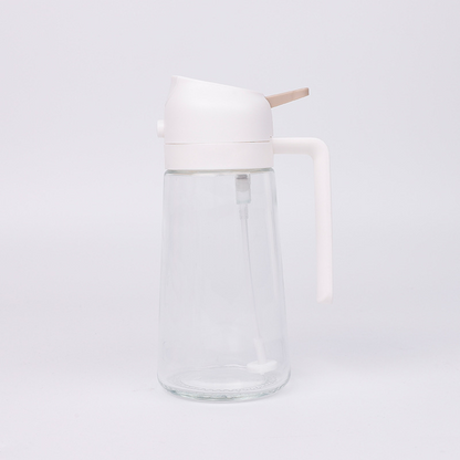 2 in 1 Olive Oil Dispenser Bottle for Kitchen, Oil Sprayer for Cooking