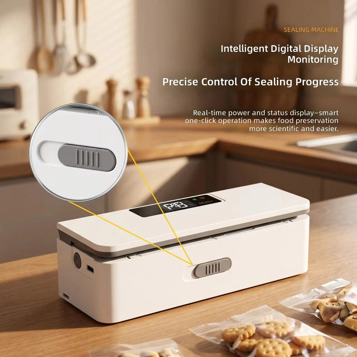 Cross-border Rechargeable ABS Sealing Machine Portable Manual Hand-press Mini Magnetic-seal for Tea and Snacks Zhejiang Origin