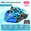Wholesale Toys Remote-Controlled Sea-Land-Air 3-in-1 Flying Car Quadcopter Collision-Avoidance Beginner-Friendly Ready-to-Go