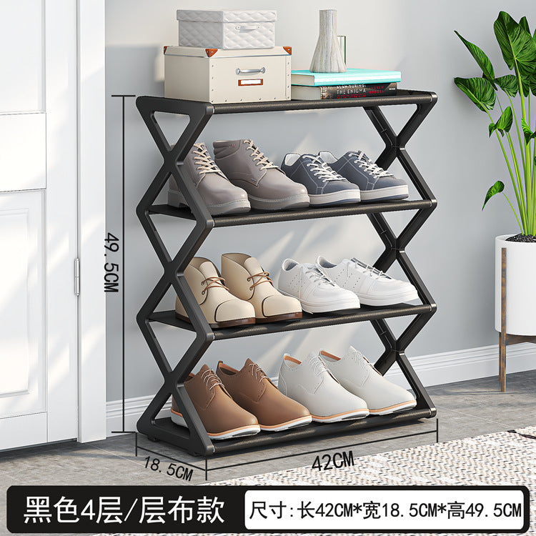 X-Type Shoe Rack - Easy Assembly Multi-Function Storage